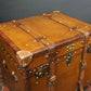Handmade English Large Belted Occasional Side table Trunk