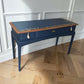Stag minstrel navy blue gold console table dressing table desk