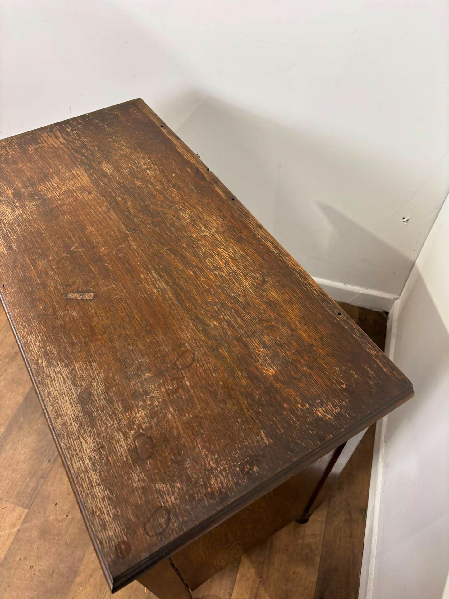 Vintage Oak Bedroom Chest of Three Drawers