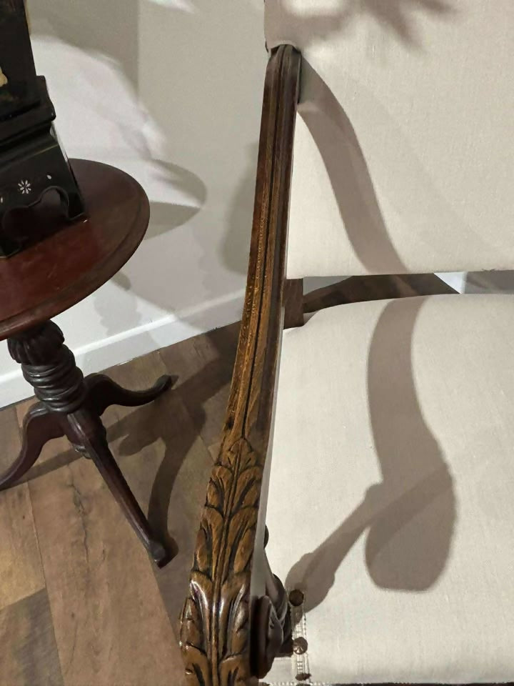 Late 19th Century Carolean Style Throne Chair