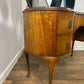 Vintage 1950s Walnut Kidney-Shaped Dressing Table