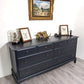 Stag Minstrel Captains Chest, Solid Wood, Eight Drawers, Grey Chest of drawers