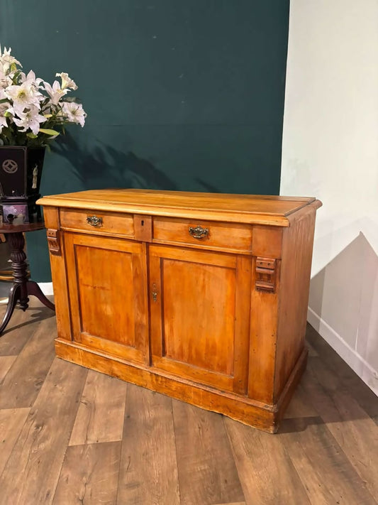 Victorian Pine Chiffonier Base - Linen Cupboardnn