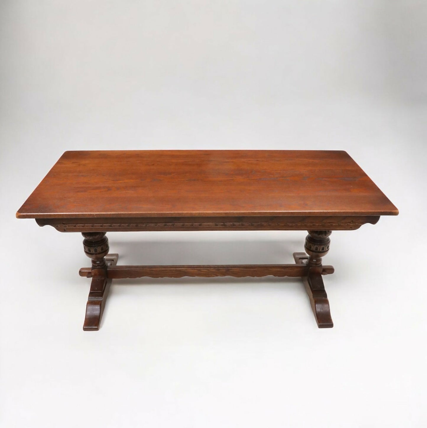 Old Charm Solid Oak Dining Table Seats 8 Places Tudor Brown FREE UK Delivery. SBR9170/3005D