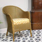 Lloyd Loom Lusty Woven Chair 1950s with Rare Sprung Seat