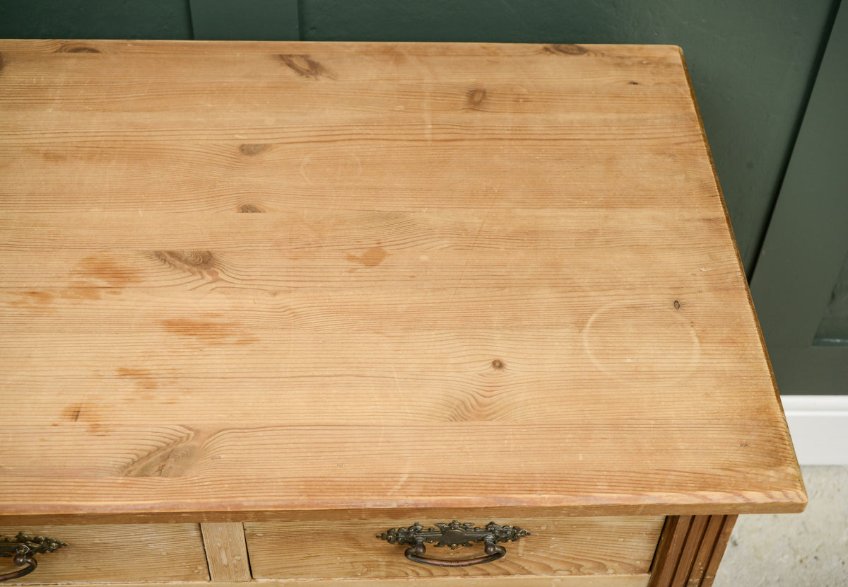 Antique Pine Chest of Drawers - 2 Over 2 - Edwardian