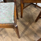 Vintage Oak Set Of Six Dining Chairs