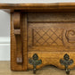 Coat Rack Vintage French Carved Oak Wall Mounted 5 Hooks Rack Hanger LOT 6210
