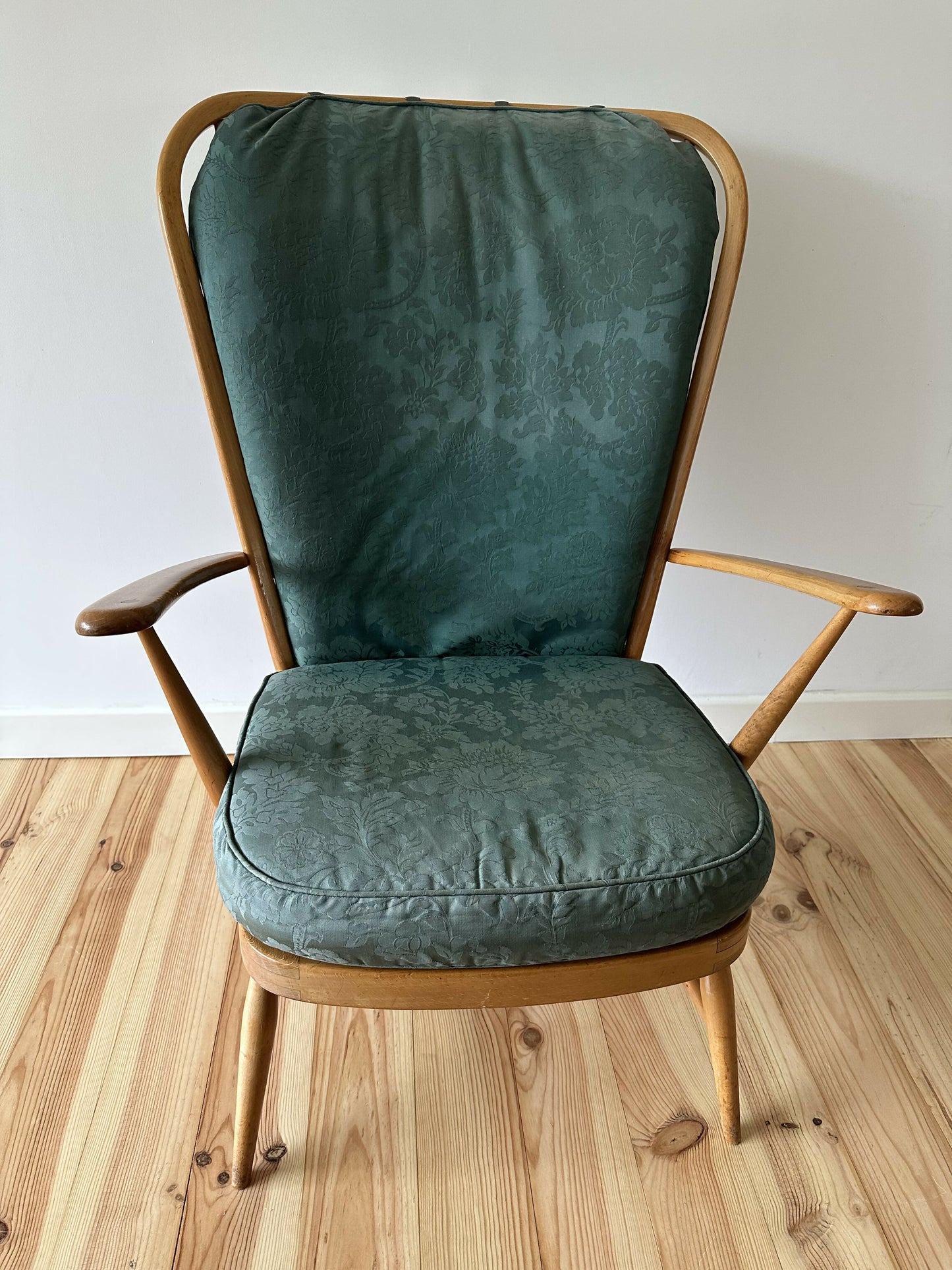 Vintage Ercol Windsor Low Easy Chair Blue Label