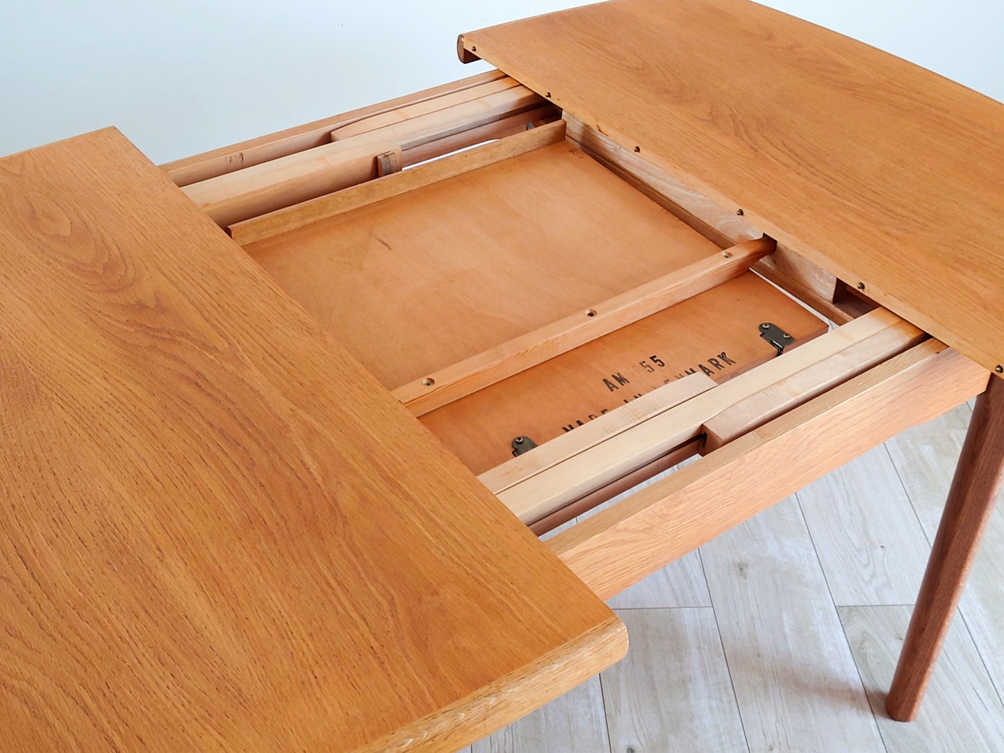 Mid century retro Danish oak dining table