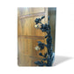Floral Refinished Vintage Slim Tall Boy Chest of Drawers