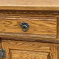 A WOOD BROTHERS OLD CHARM VINTAGE CARVED OAK SIDEBOARD / DRESSER BASE.