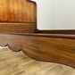 Bed Antique French Style Double Bed Frame Walnut Carved Headboard LOT 6407