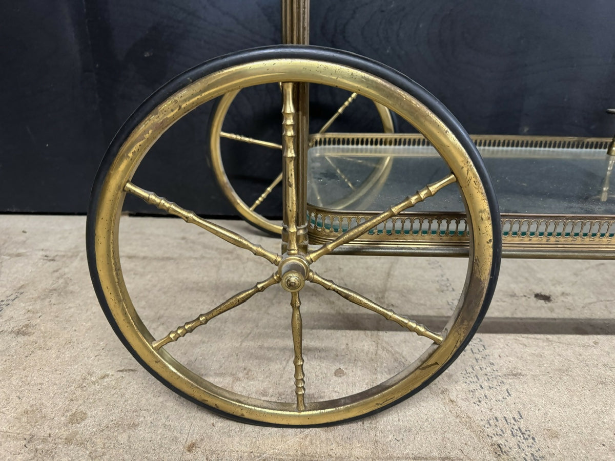 French Brass Cocktail Trolley