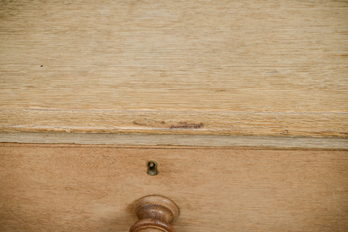 Antique Pale Oak Chest of Drawers - Extra Large