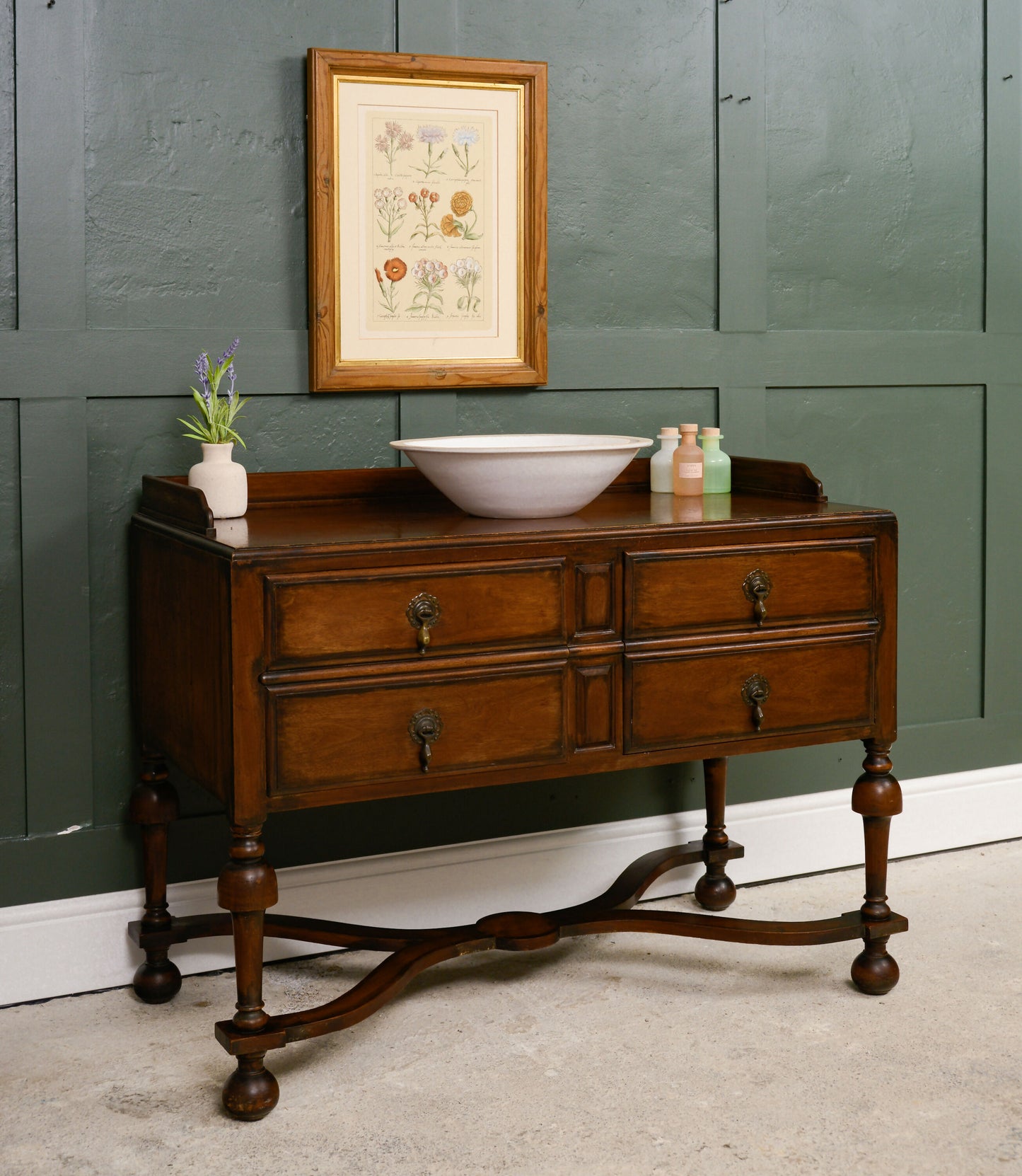 Mahogany Washstand Sideboard - William & Mary Style