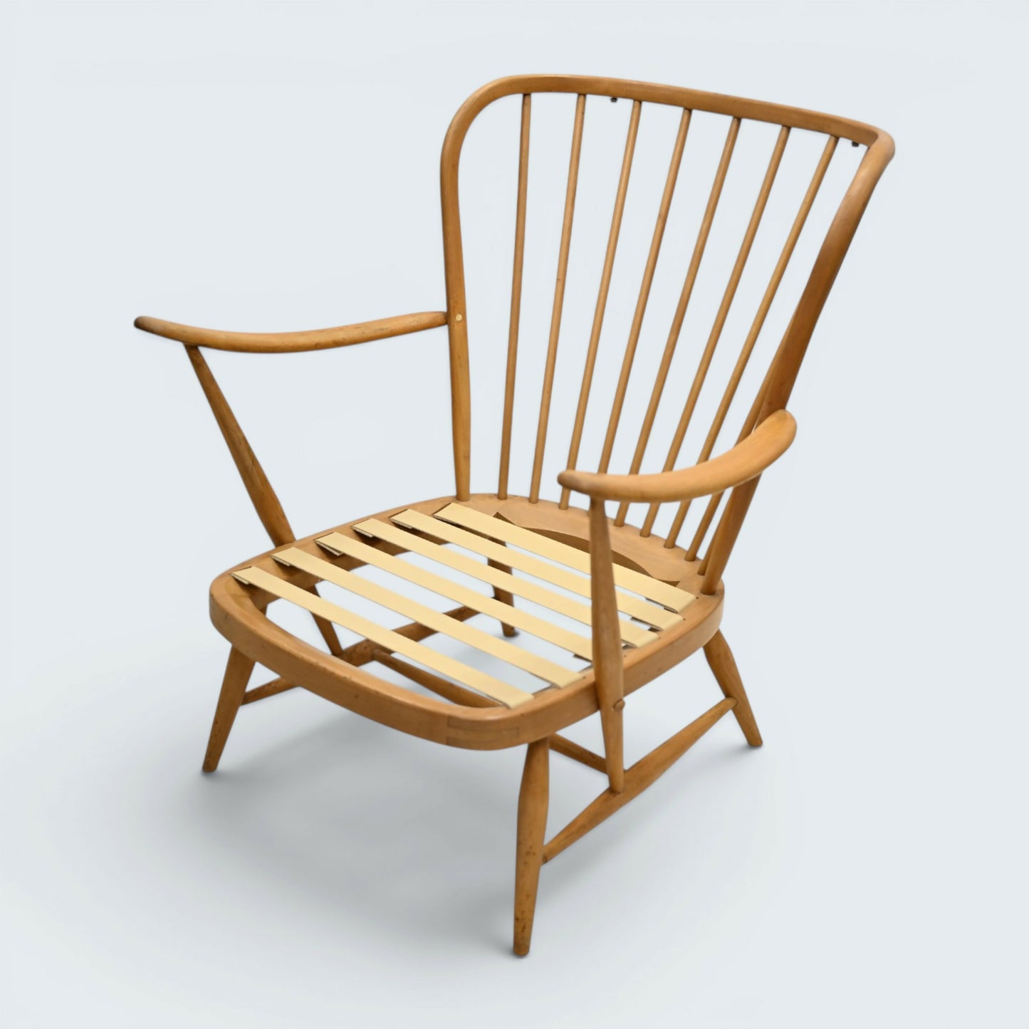Ercol Evergreen Easy Chair Armchair Light Finish Frame Only FREE UK* Delivery