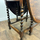 Vintage Oak Drop Leaf Table With Barley Twist Support