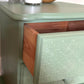 Textured Bedside Table - Green