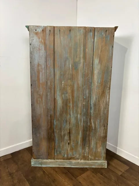 Reclaimed Blue Indian Wooden Cupboard