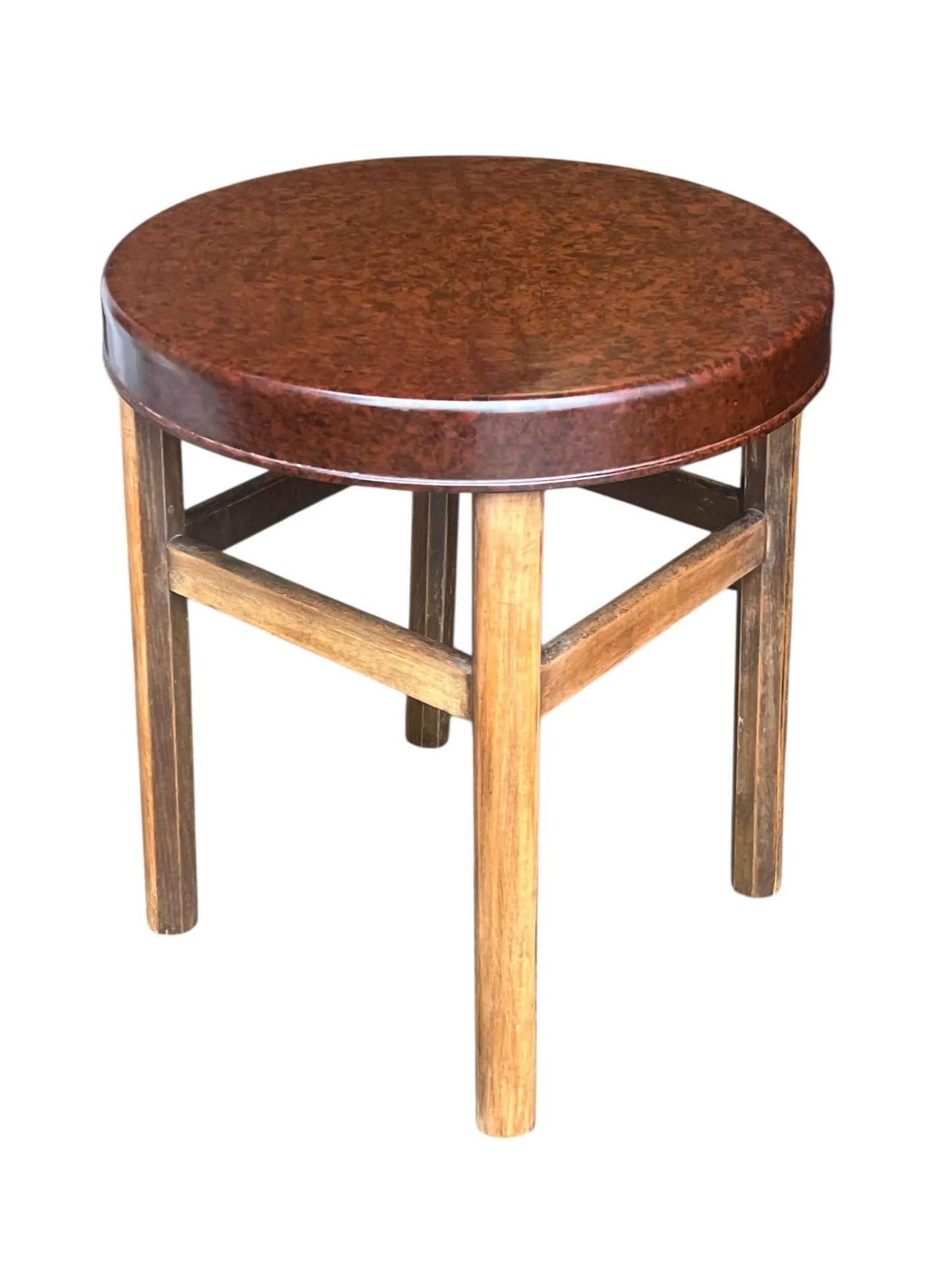 Art Deco Elm and Bakelite circular occasional table