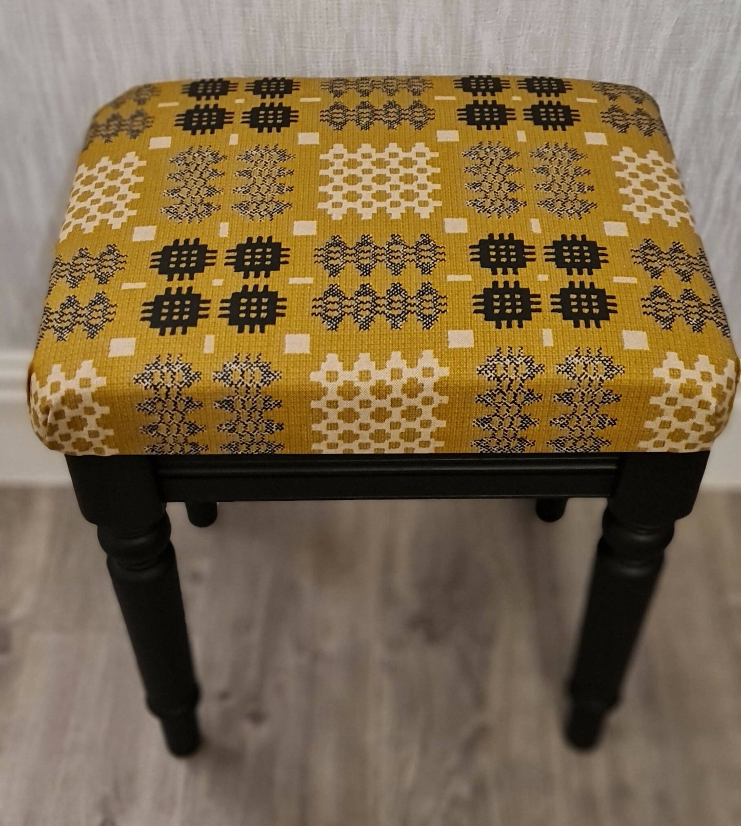 Welsh Blanket Tapestry Stool