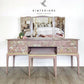 Pink and Gold Stag Dressing Table