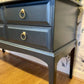 Blue Vintage Stag 6 Drawer Sideboard