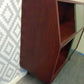 Mahogany Coloured Glass Fronted Vinyl Cabinet