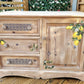 Rustic Wood Cupboard and Drawers Mediterranean Style
