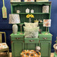 Green Painted Rustic Farmhouse Dresser