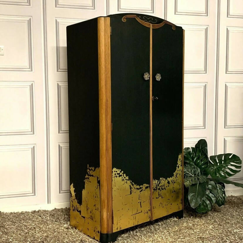 Painted Art Decor Wardrobe with a Modern Twist Commissions Welcome Botanical Theme Wardrobe