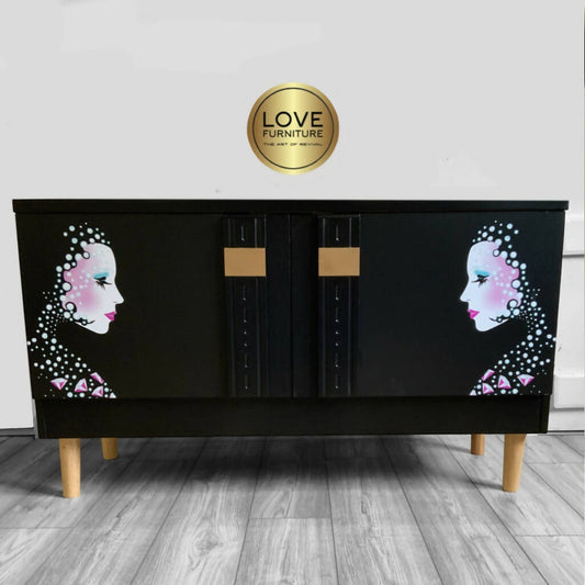 Black Vintage Sideboard