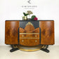 Art Deco Walnut Beautility Drinks Cabinet