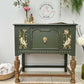 SOLD! Green Vintage sideboard Antique server Dresser buffet sideboard Victorian inspired reproduction