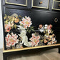 Stag Tallboy Chest of Drawers in Black and Gold Chinoiserie