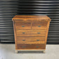 Sold- Victorian vintage solid wood chest of drawers