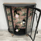 GIN CABINET *** made to order - Similar cabinets in stock *** - Vintage Antique Drinks Cocktail Cabinet in black and pink