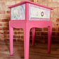 SOLD - VINTAGE STAG PINK UNICORN BEDSIDE TABLE/DRAWER