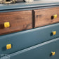 Blue Bedroom Vintage Drawers