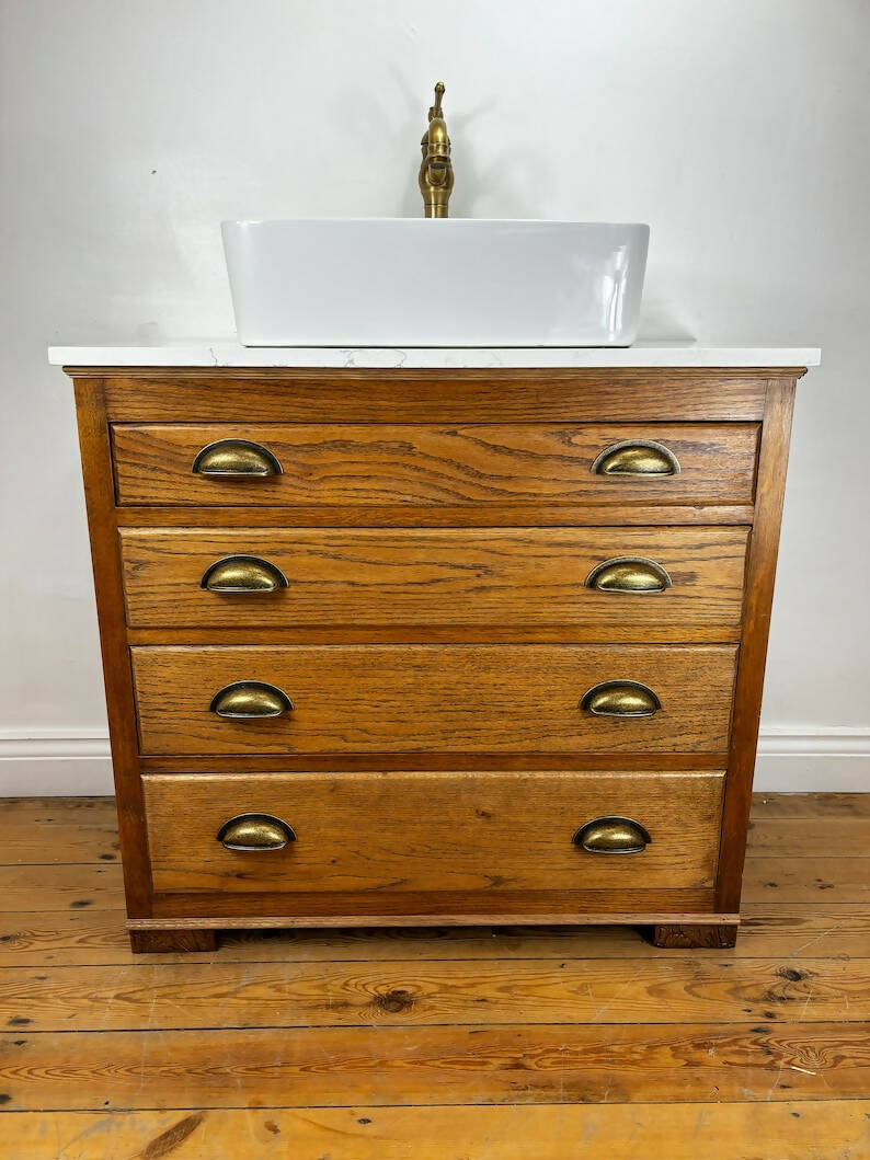 Bathroom Vanity Unit Made to Order Vanity Unit Custom Made Bathroom Furniture Antique Vintage Bathroom Washstand Basin Unit