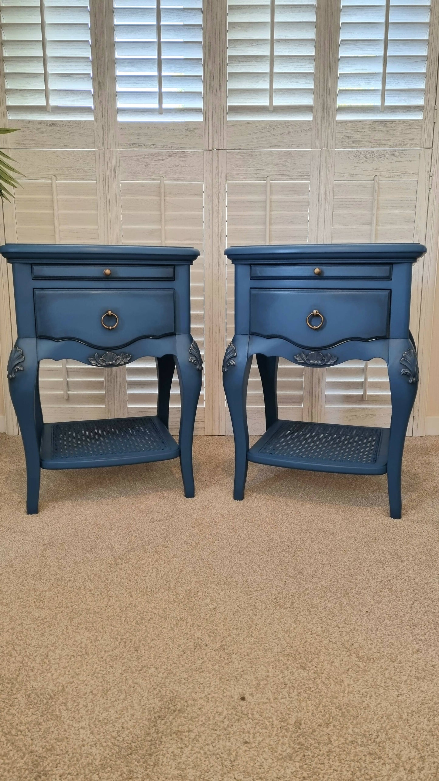 Pair of John Lewis french style bedside cabinets