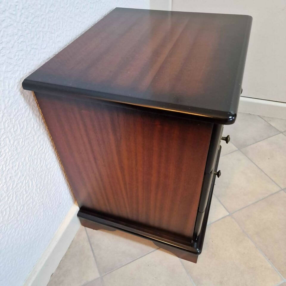 Heavy Solid Mahogany Bedside  Cabinet