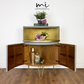 Refurbished mid century modern Nathan corner cabinet, drinks, gin bar, mcm, retro, console, sideboard, vintage