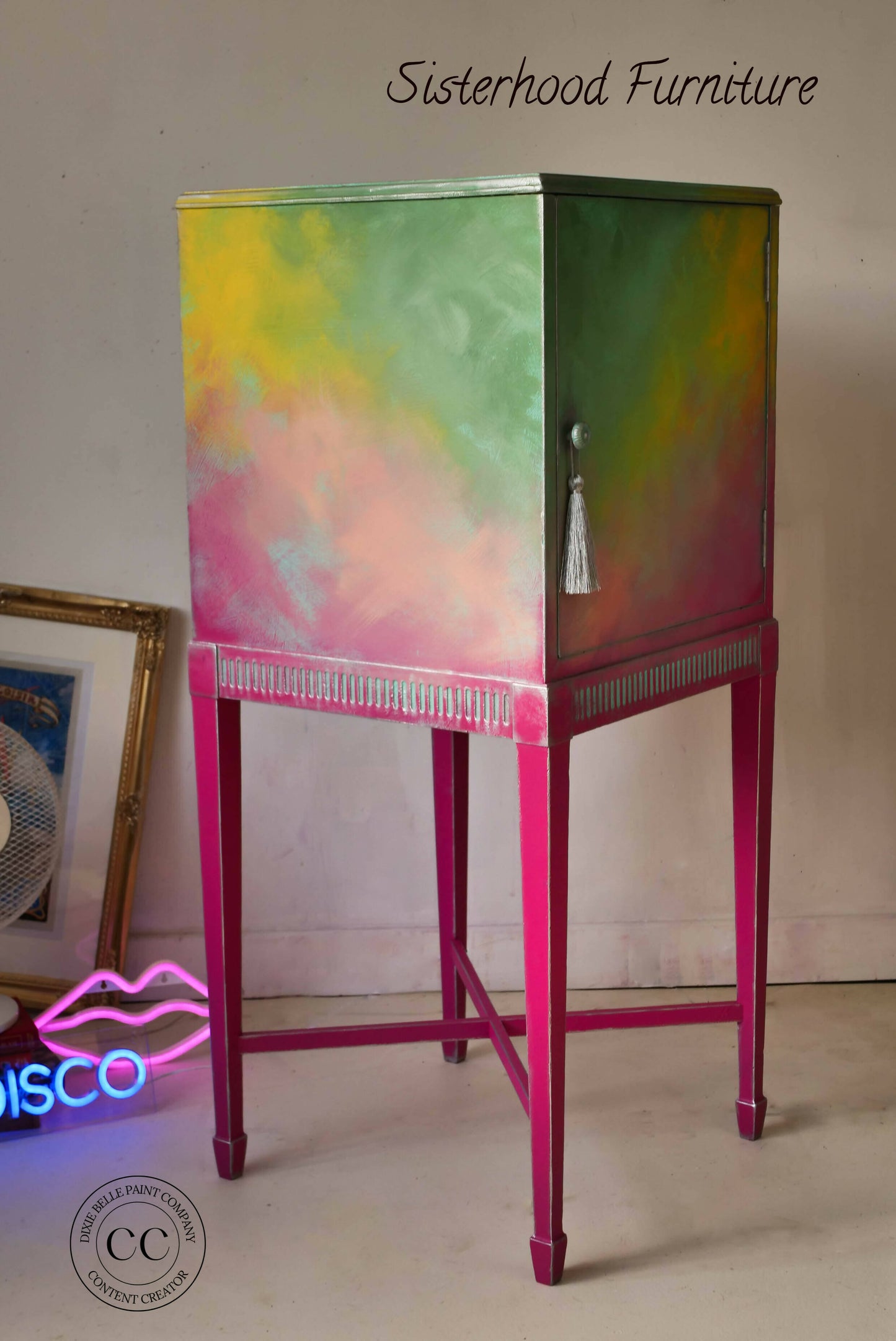 Colourful Tall Drinks Cabinet