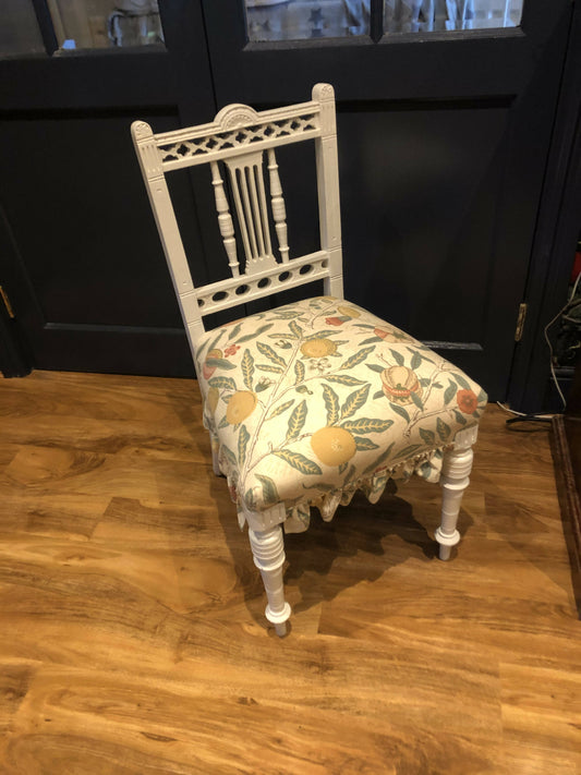 Beautiful Accent VintageChair in William Morris Fabric