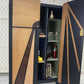 SOLD! Art Deco Style Cocktail, Drinks, Gin Cabinet in Black and Oak