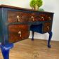 Rosewood Blue Dressing Table/Desk
