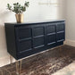 Dark Nathan Squares Drinks Cabinet Sideboard