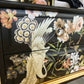 Vintage French Stag Dressing Table With Mirror and Stool